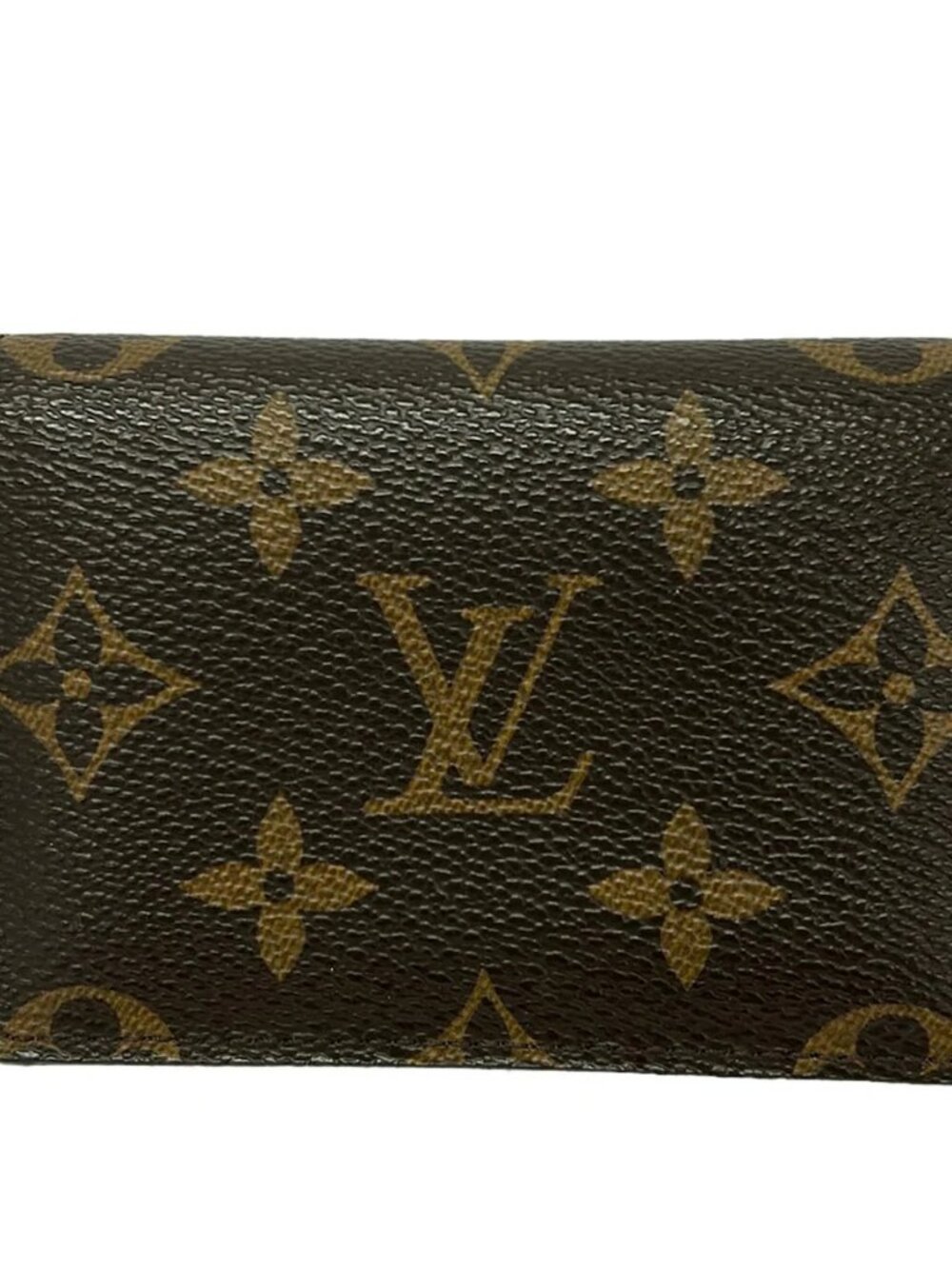 LOUIS VUITTON Enveloppe Carte de Visite M62920 Dark Brown Brown Monogram CA3182
